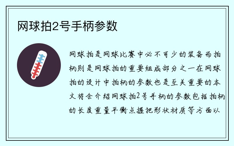 网球拍2号手柄参数